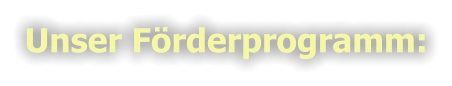 Unser Förderprogramm: