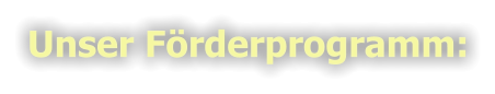 Unser Förderprogramm: