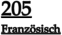 205 Französisch