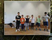 Siegergruppe der 5b "die Fußballkids" bei der "Sauwaldchallenge"