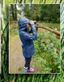 Sara und Lana auf Entdeckungspirsch am Teich