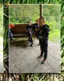 Riesengaudi in der "Schießbude": Menowin, Tim-Luca und Lean beim "Fliegenfang"