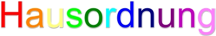 Hausordnung